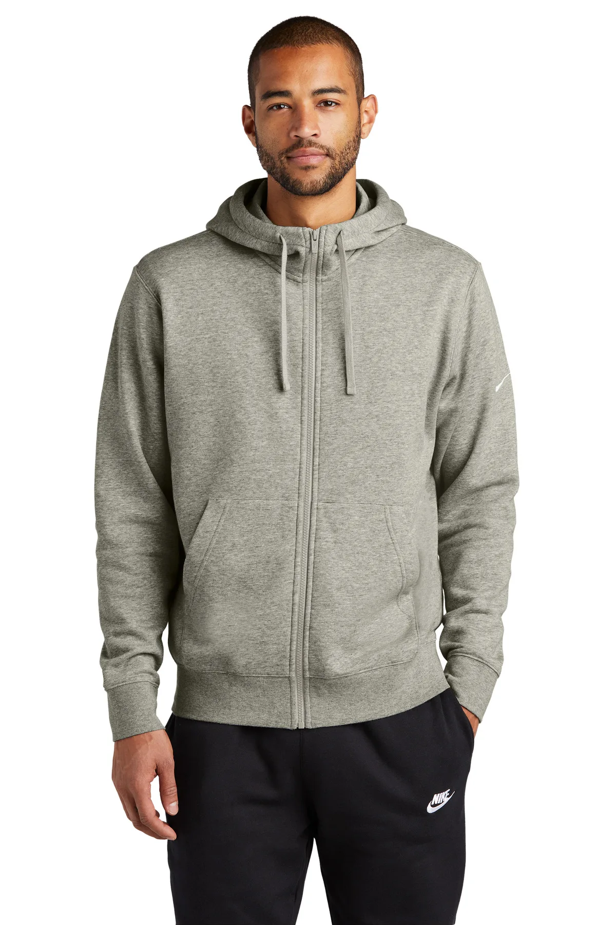 Nike Club Fleece Sleeve Swoosh Full-Zip Hoodie view 2