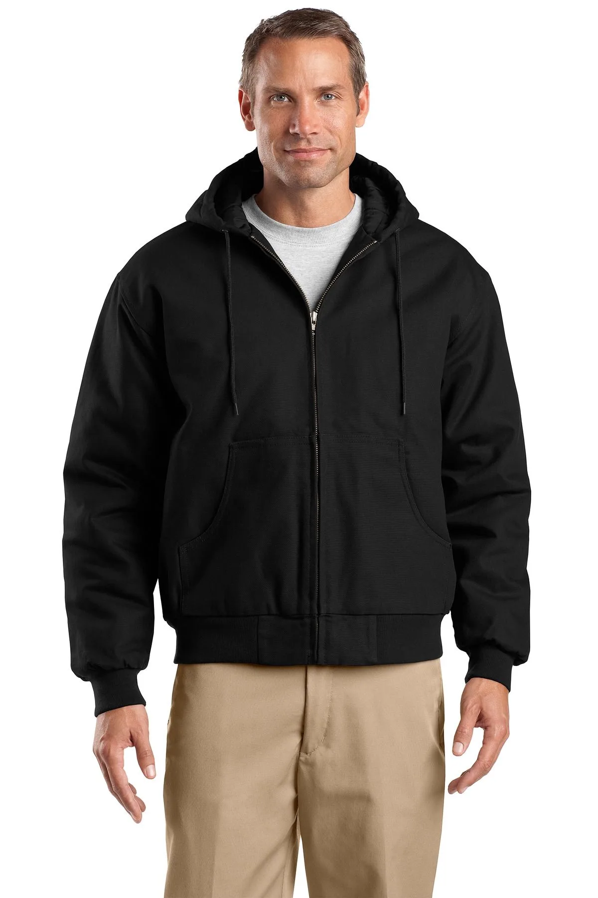 CornerStone® - Duck Cloth Hooded Work Jacket. view 3