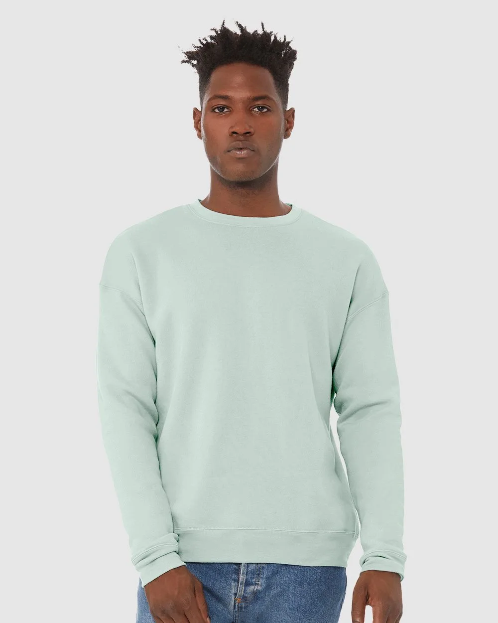 Bella+Canvas® Sponge Fleece Drop Shoulder Crewneck Sweatshirt view 2