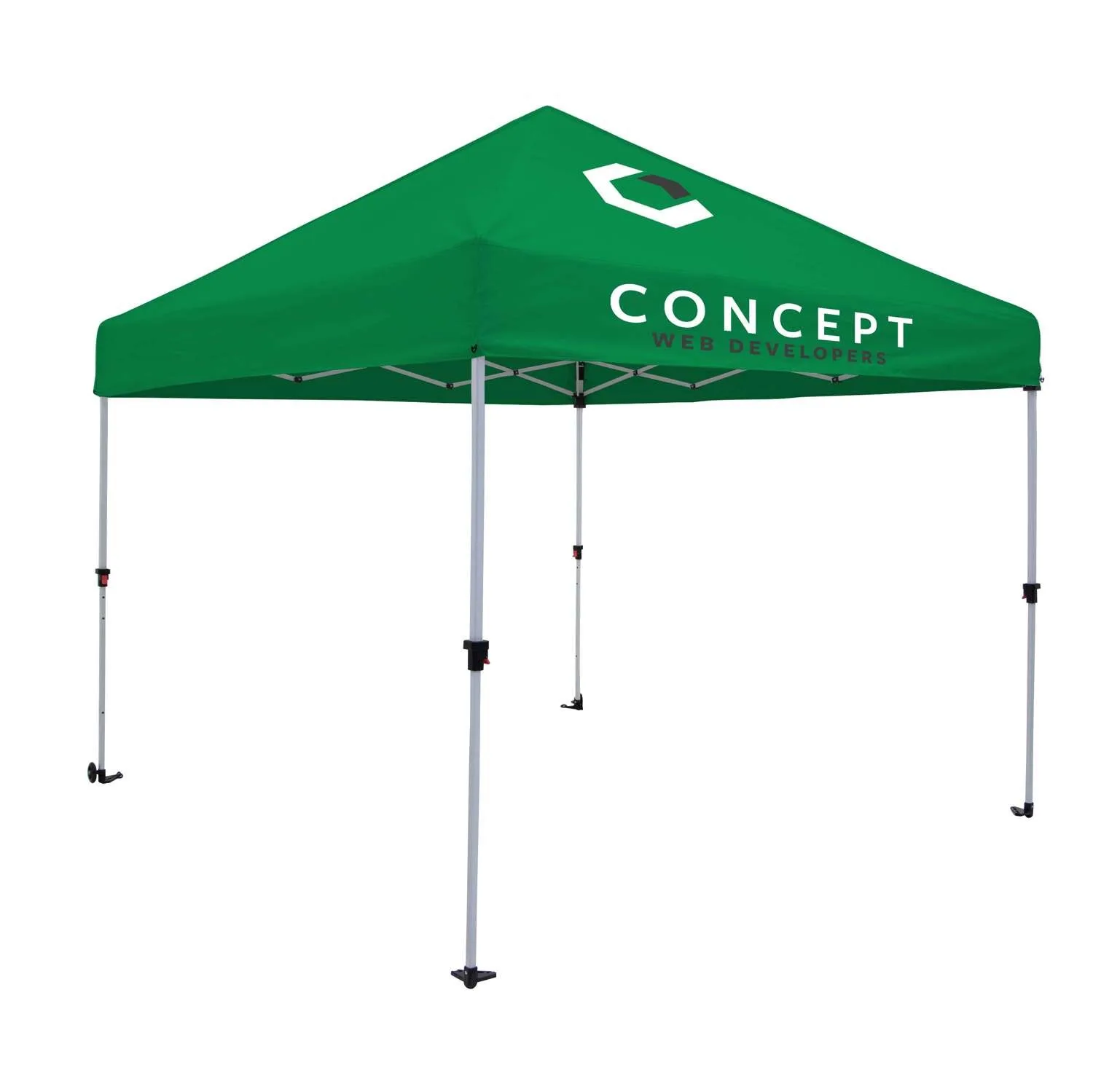 10' Omni Tent Kit (Full-Color Imprint, 2 Locations)