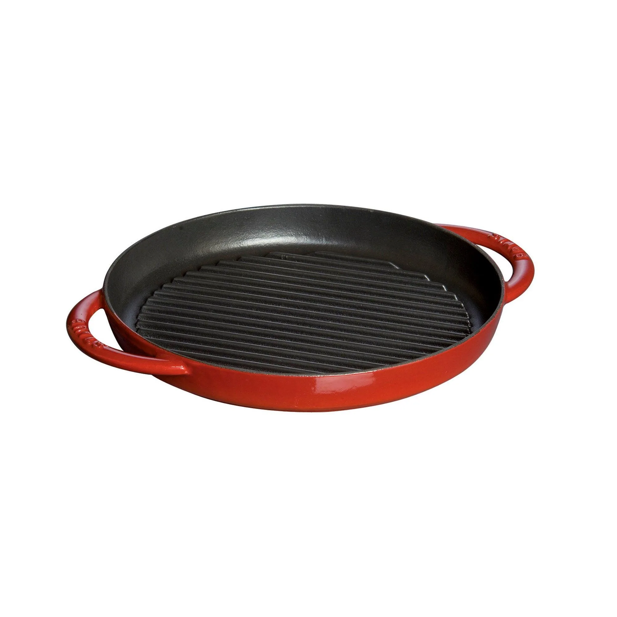 Staub 10" Cherry Cast Iron Round Pure Grill