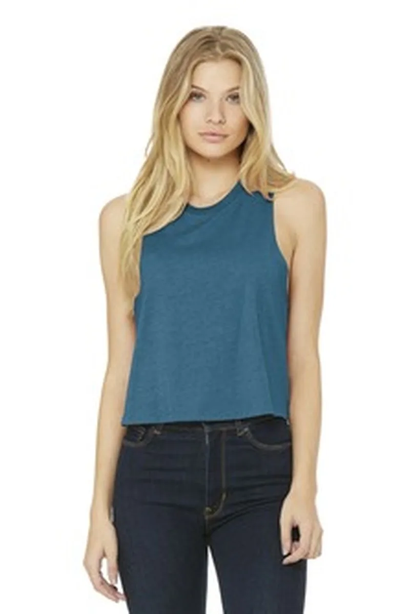 BELLA+CANVAS ® Women's Racerback Cropped Tank.