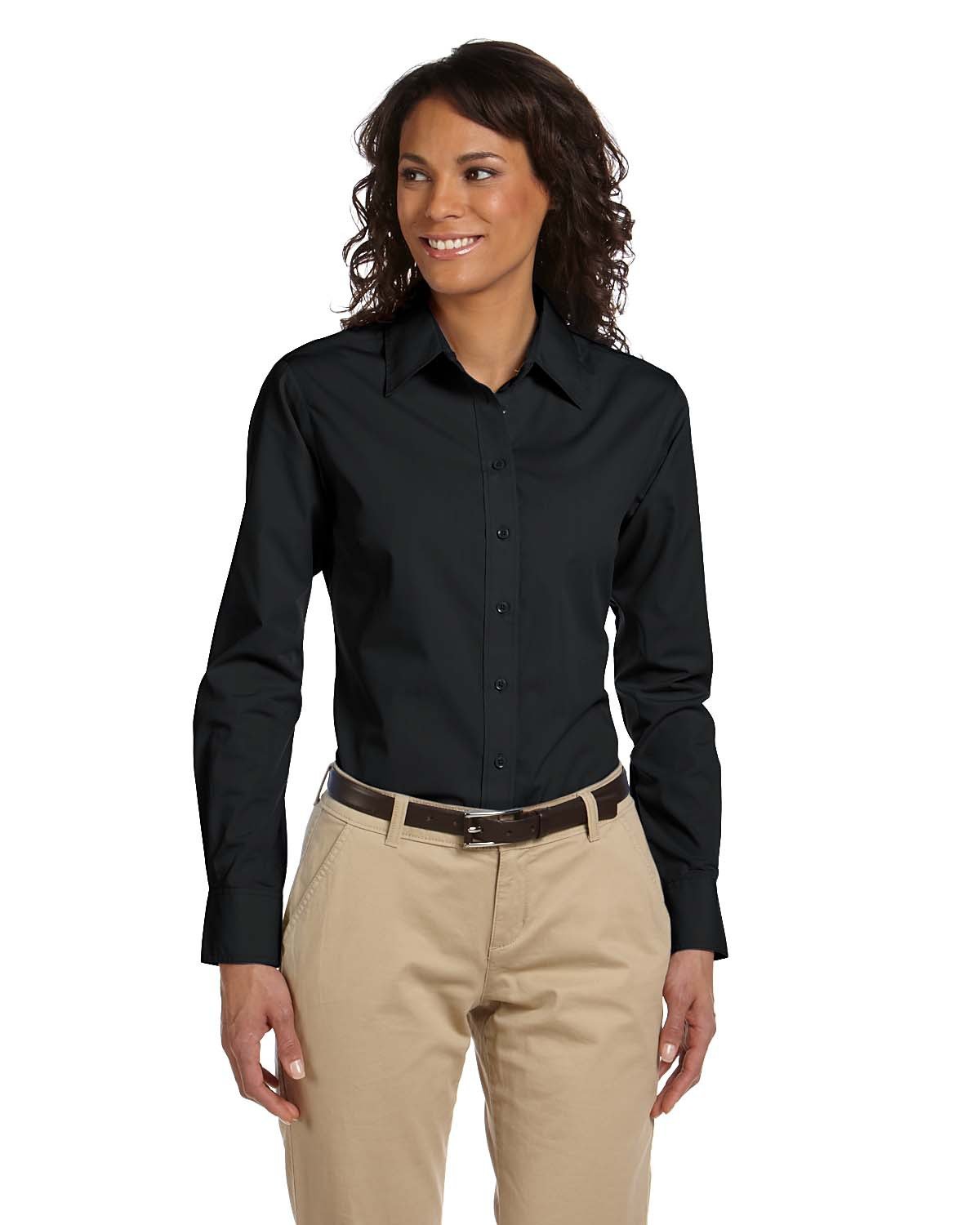 Harriton Ladies' Essential Poplin