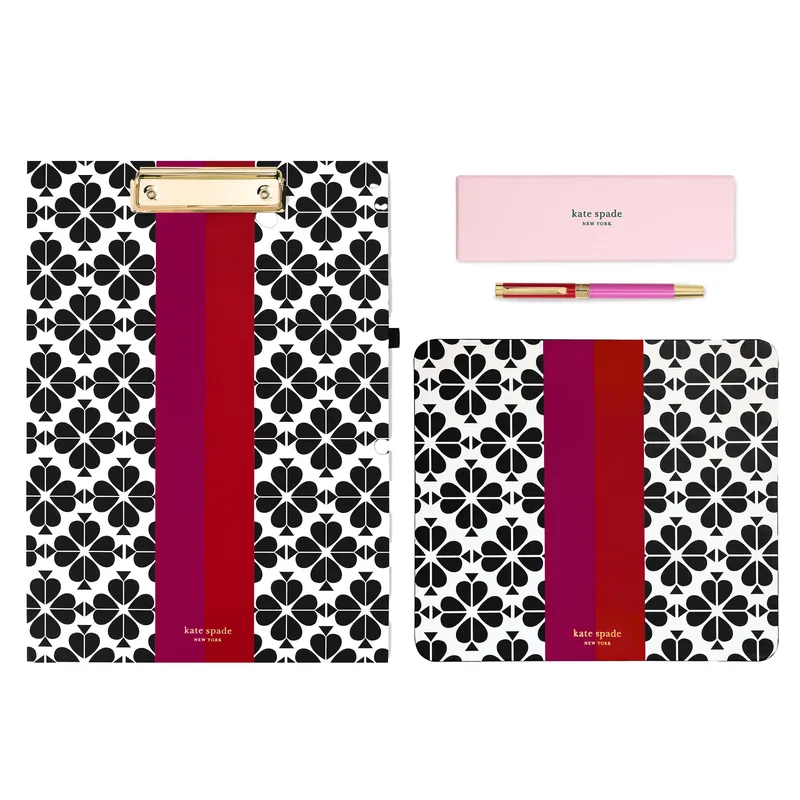 kate spade new york Scribble & Scroll Office Bundle - Black Spade Flower
