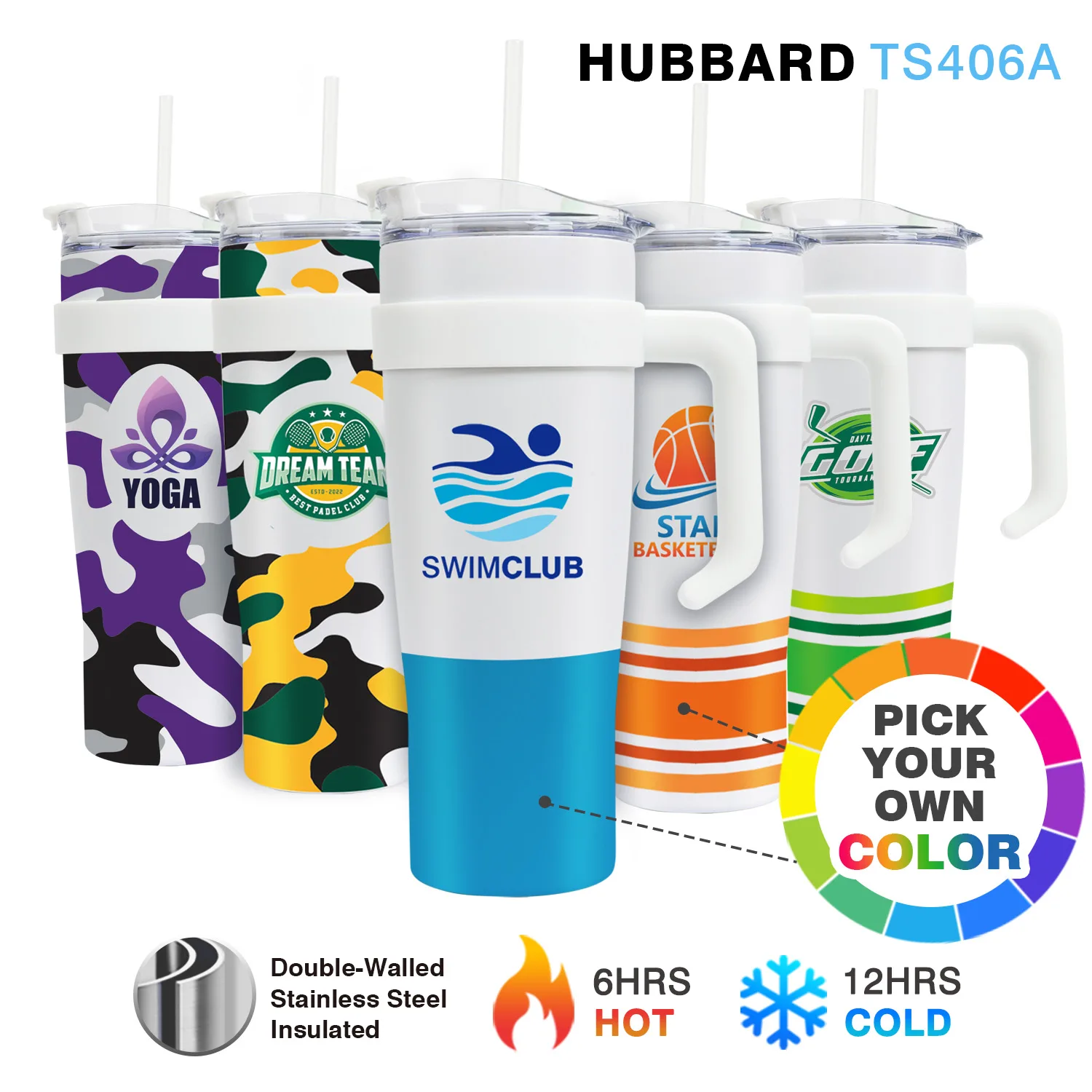 40 Oz. Hubbard Handle Mug Tumbler