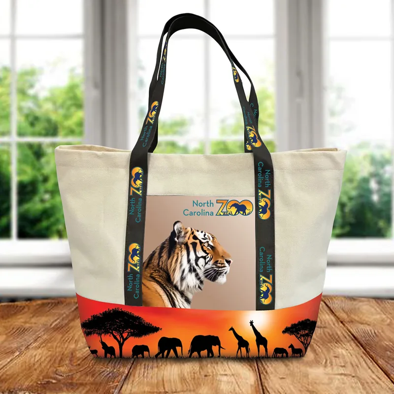 Custom Large rPET Canvas Tote