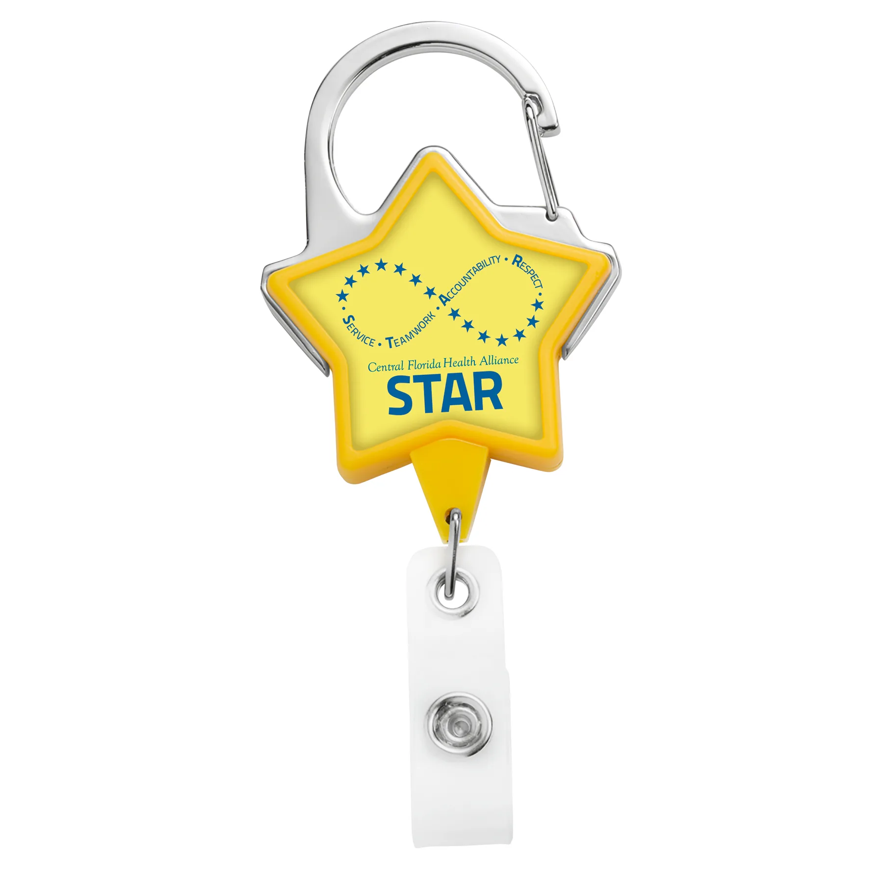 JUMBO Star Carabiner Retractable Badge Reel view 4