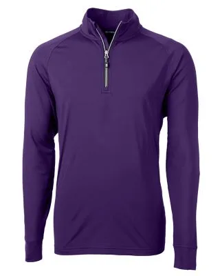 Cutter & Buck Adapt Eco Knit Stretch Recycled Mens Quarter Zip Pullover view 5