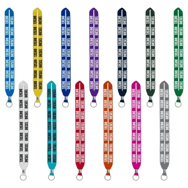IMPORT Rush 3/4" Polyester Lanyard with Silver Crimp & Split-Ring