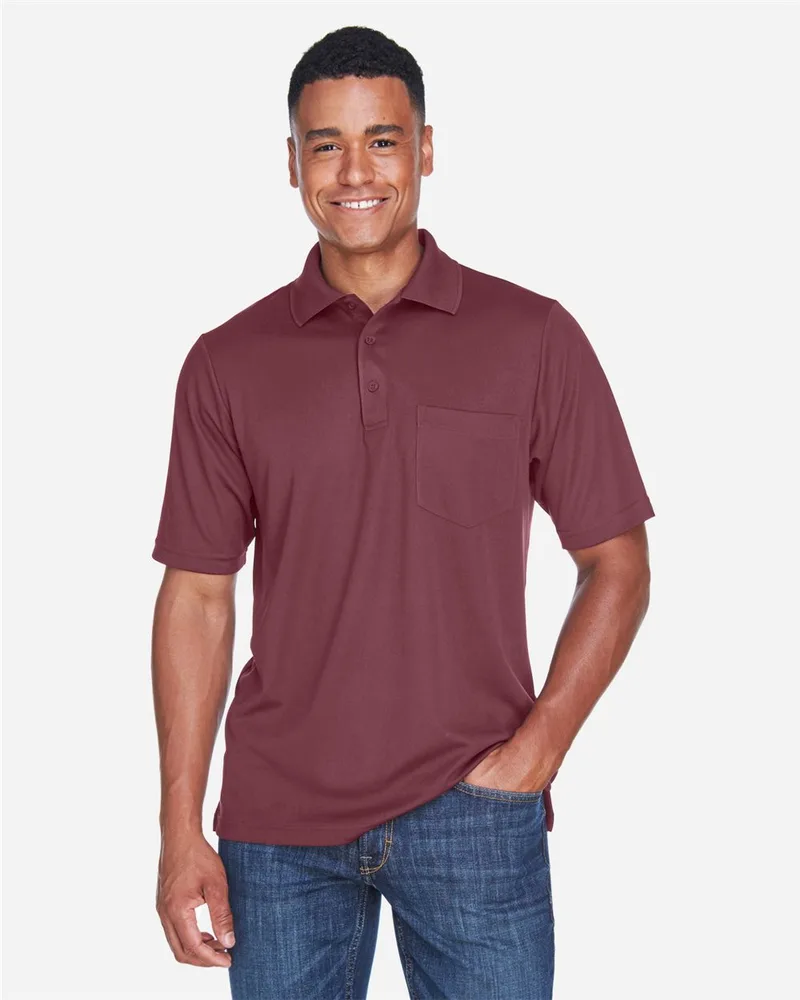 CORE365™ Men's Origin Performance Piqué Polo w/Pocket view 2