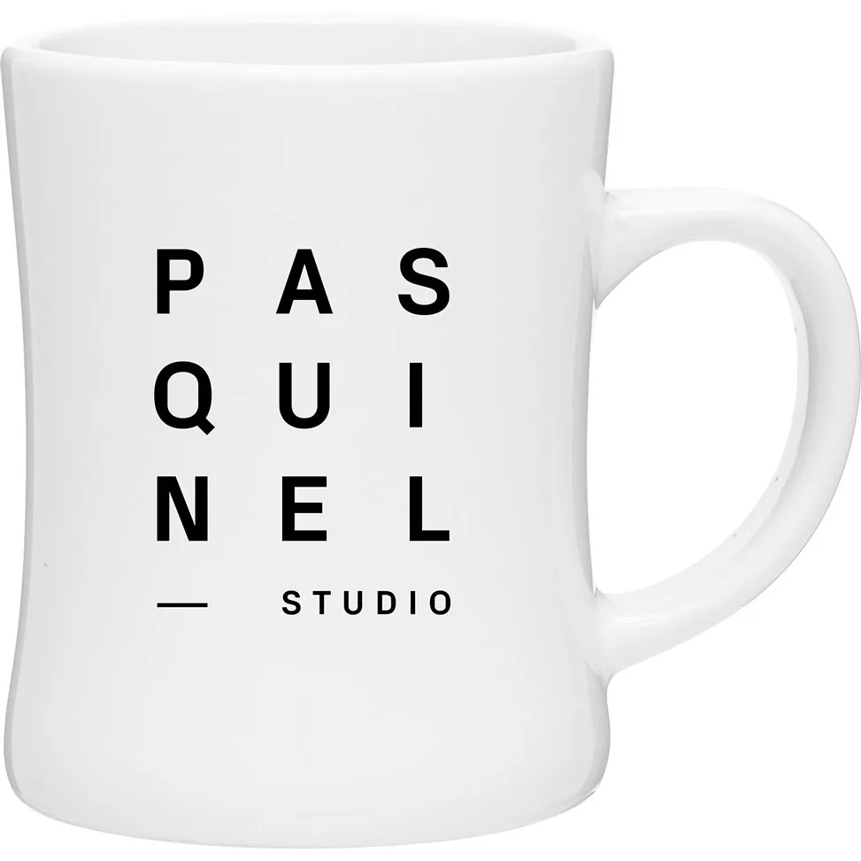 14 oz Luna Ceramic Mug (White)