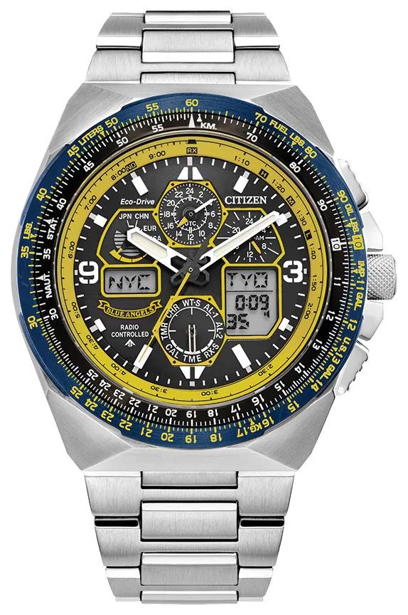 Citizen Watch Men's Promaster Skyhawk Stainless Steel Bracelet Watch Blue Dial