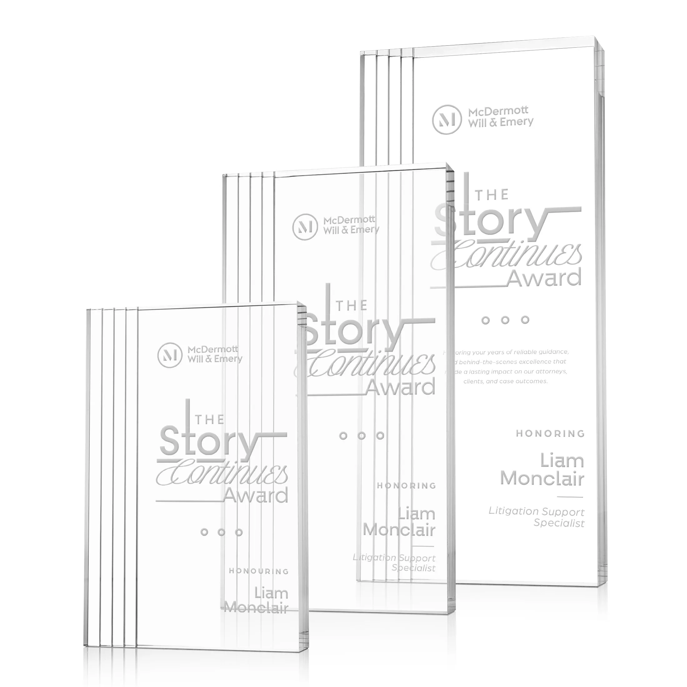 Laser Engraving, Clear