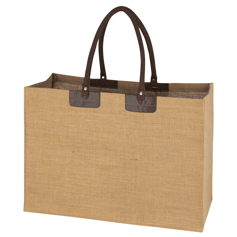 Jumbo Jute Tote Bag view 2