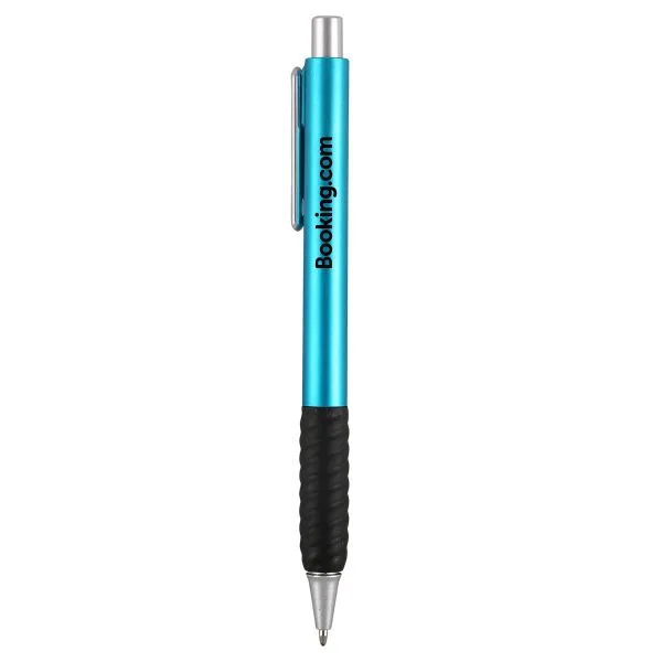 Metallic Light Blue Logo Front View