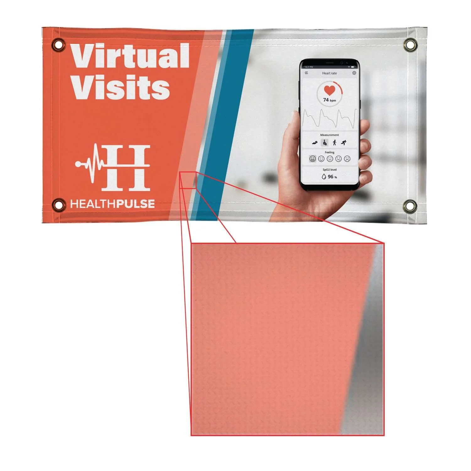 2' x 4' 13 oz. Vinyl Banner Single-Sided view 3