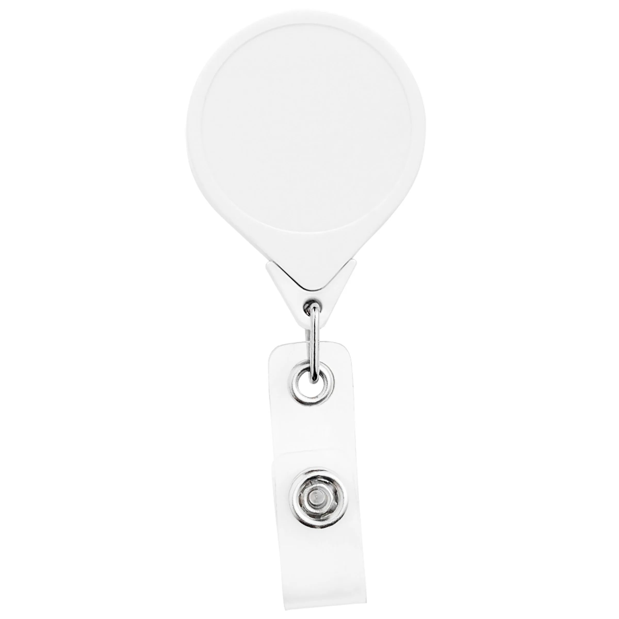 Jumbo Round Retractable Badge Reel, solid color view 2