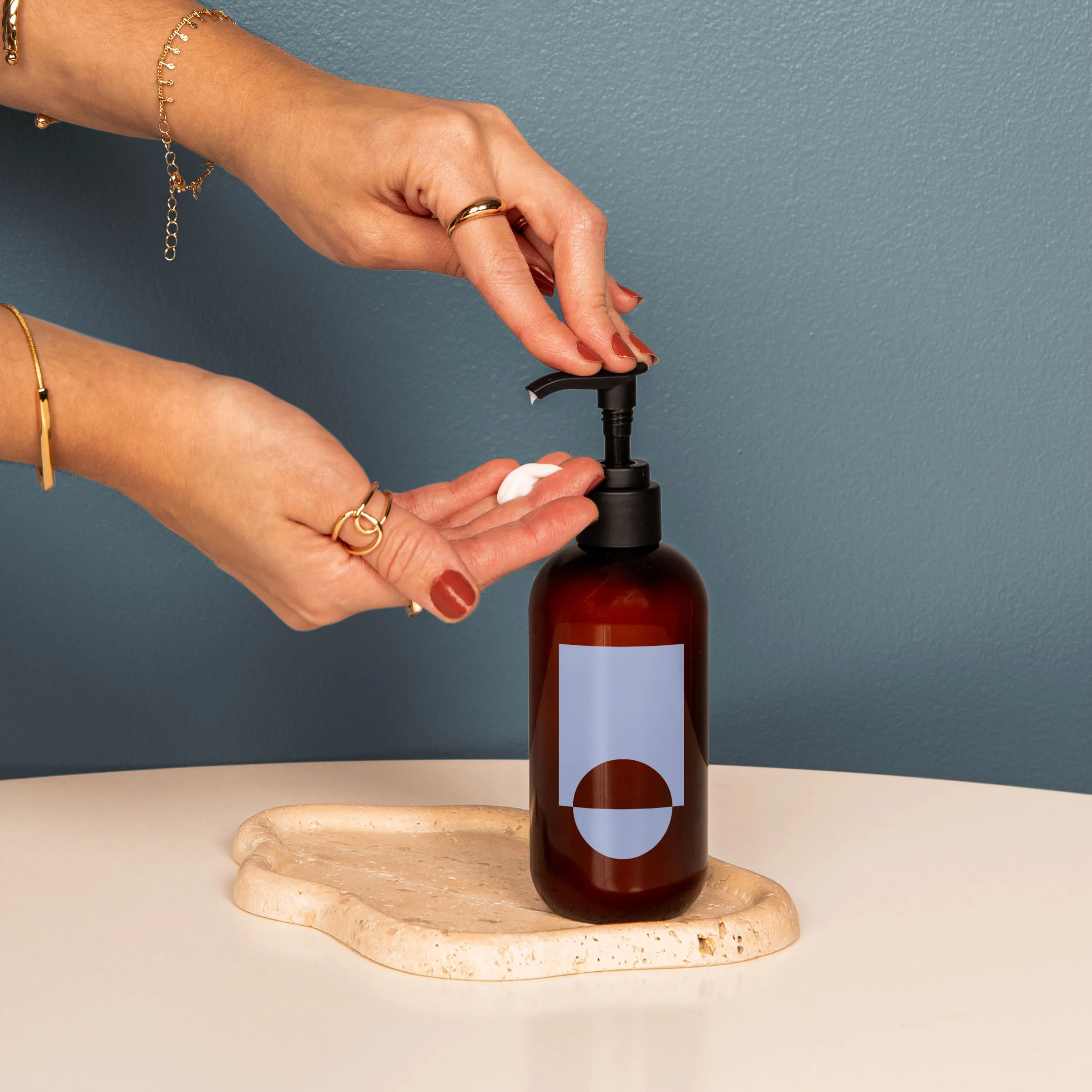 8 Oz Hand Lotion With Pump Cap - Direct Print view 2