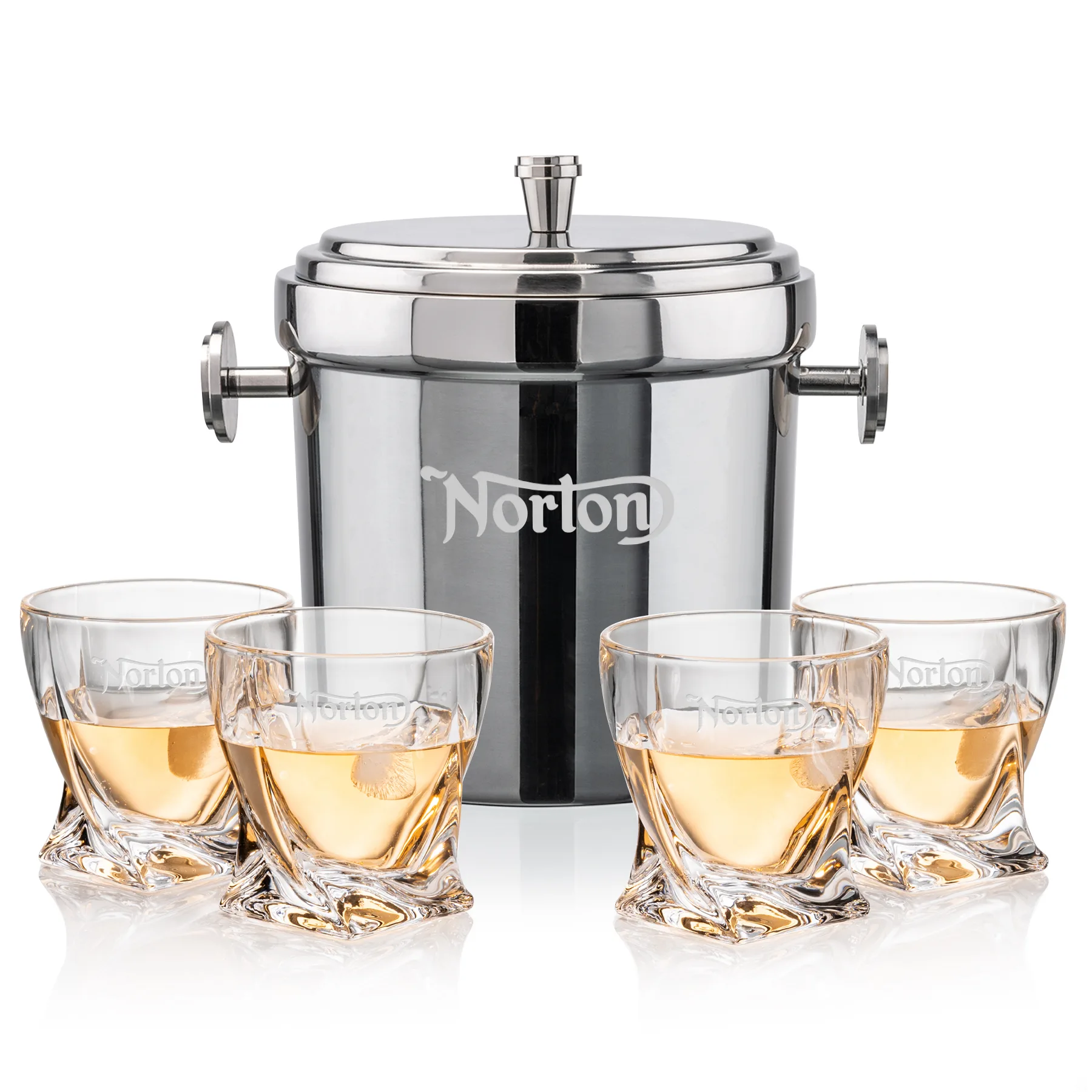 Milano Bucket Set, Laser Engraving, Set of 5