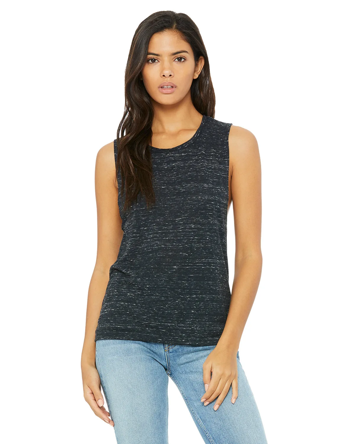 BELLA+CANVAS Ladies' Flowy Scoop Muscle Tank view 5