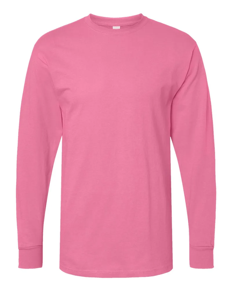 M&O® Unisex Gold Soft Touch Long Sleeve T-Shirt view 4
