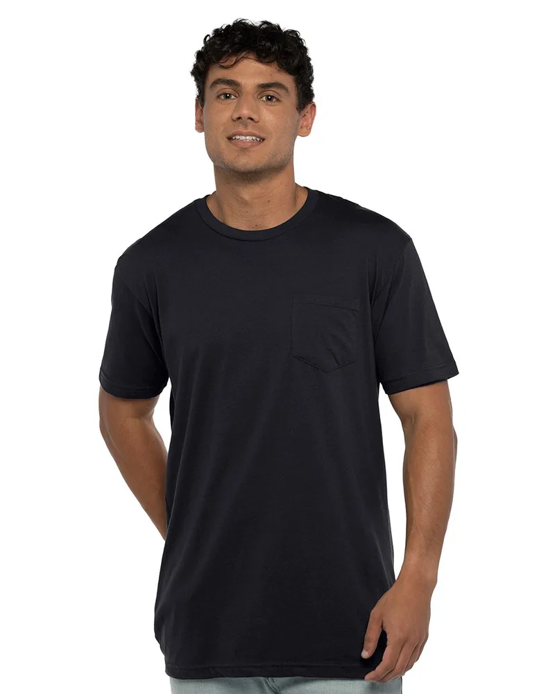 Next Level Apparel® Unisex Cotton Pocket T-Shirt view 2