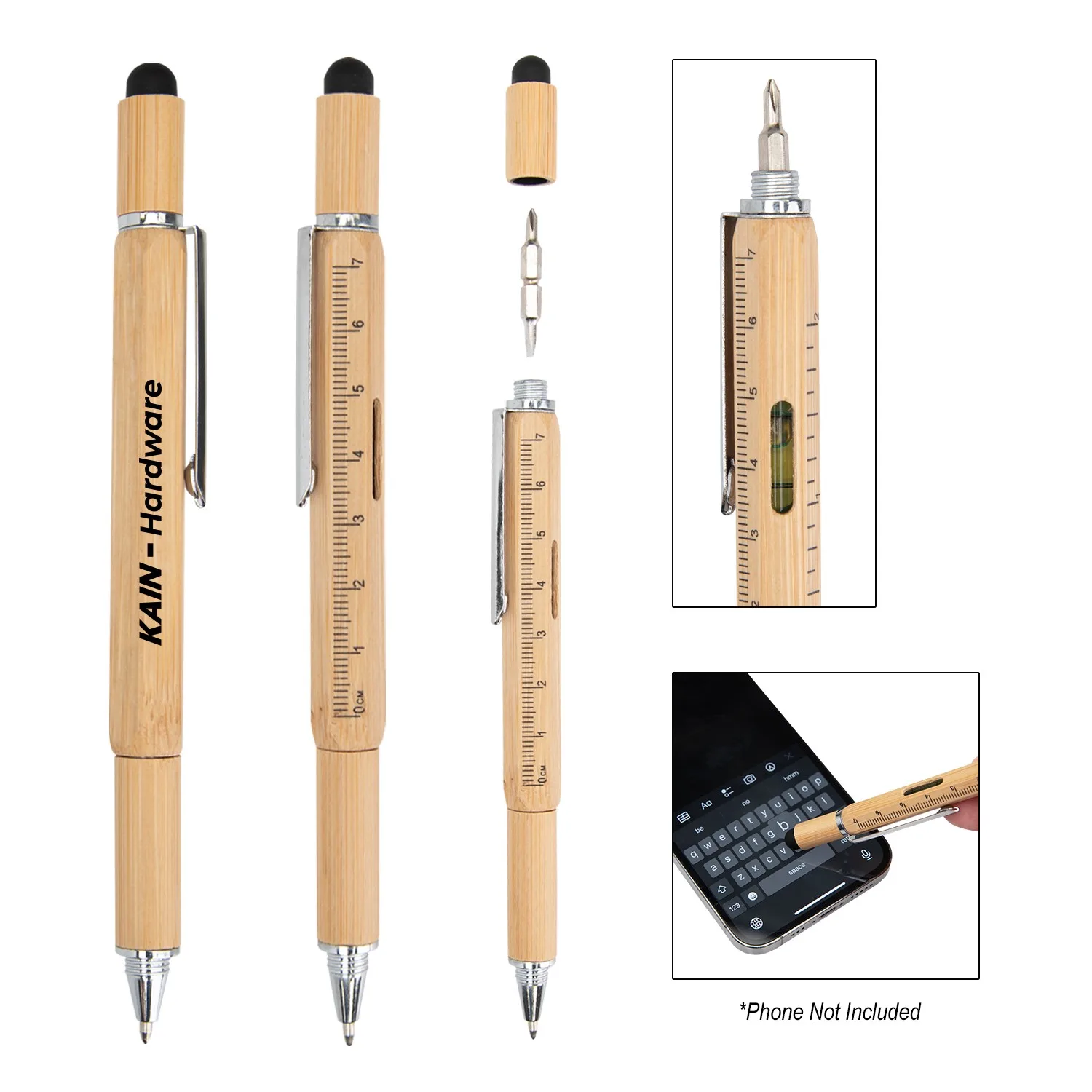 Bamboo Multi-function Tool Pen view 2