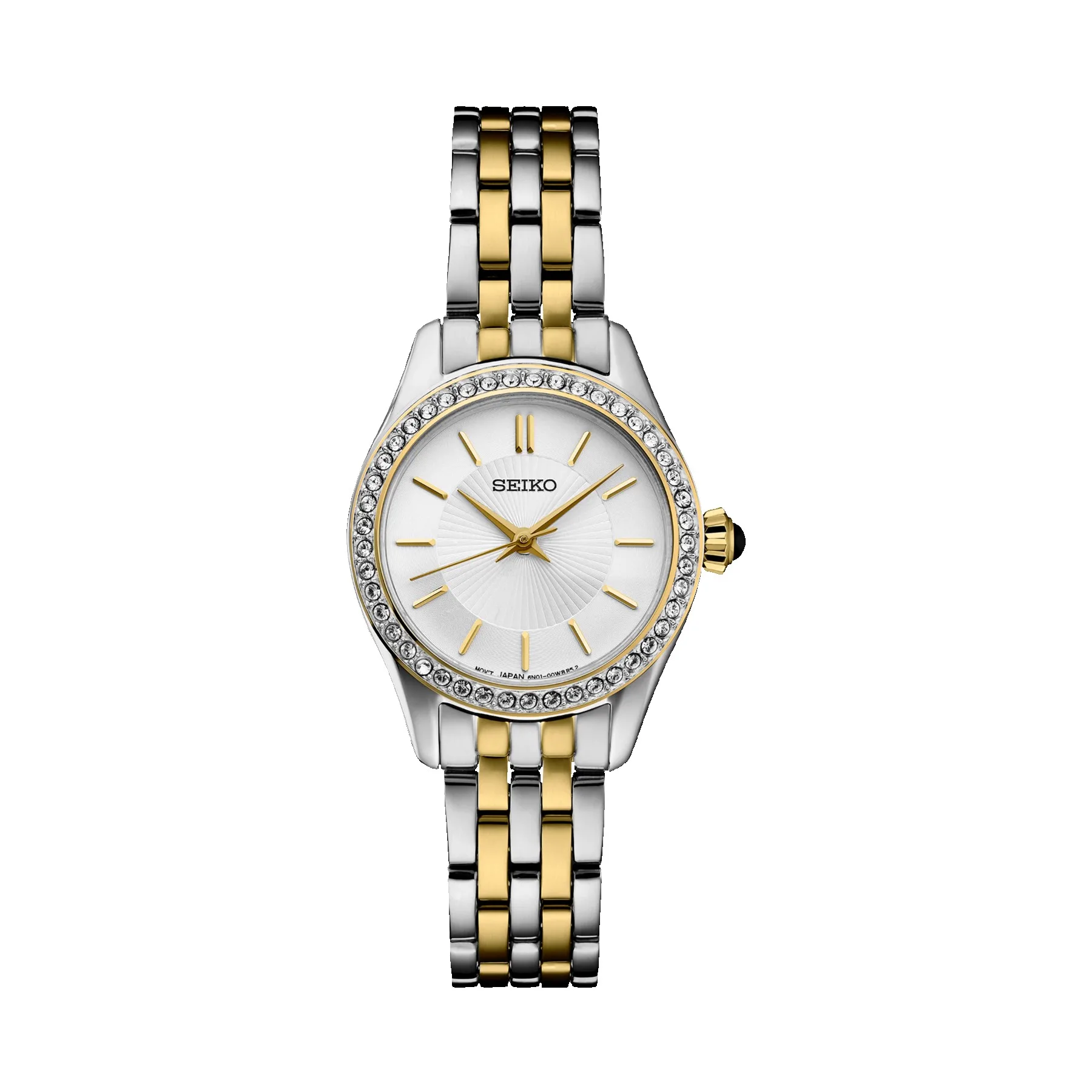 Seiko Ladies Essentials Crystal Two-Tone Stainless Steel Watch
