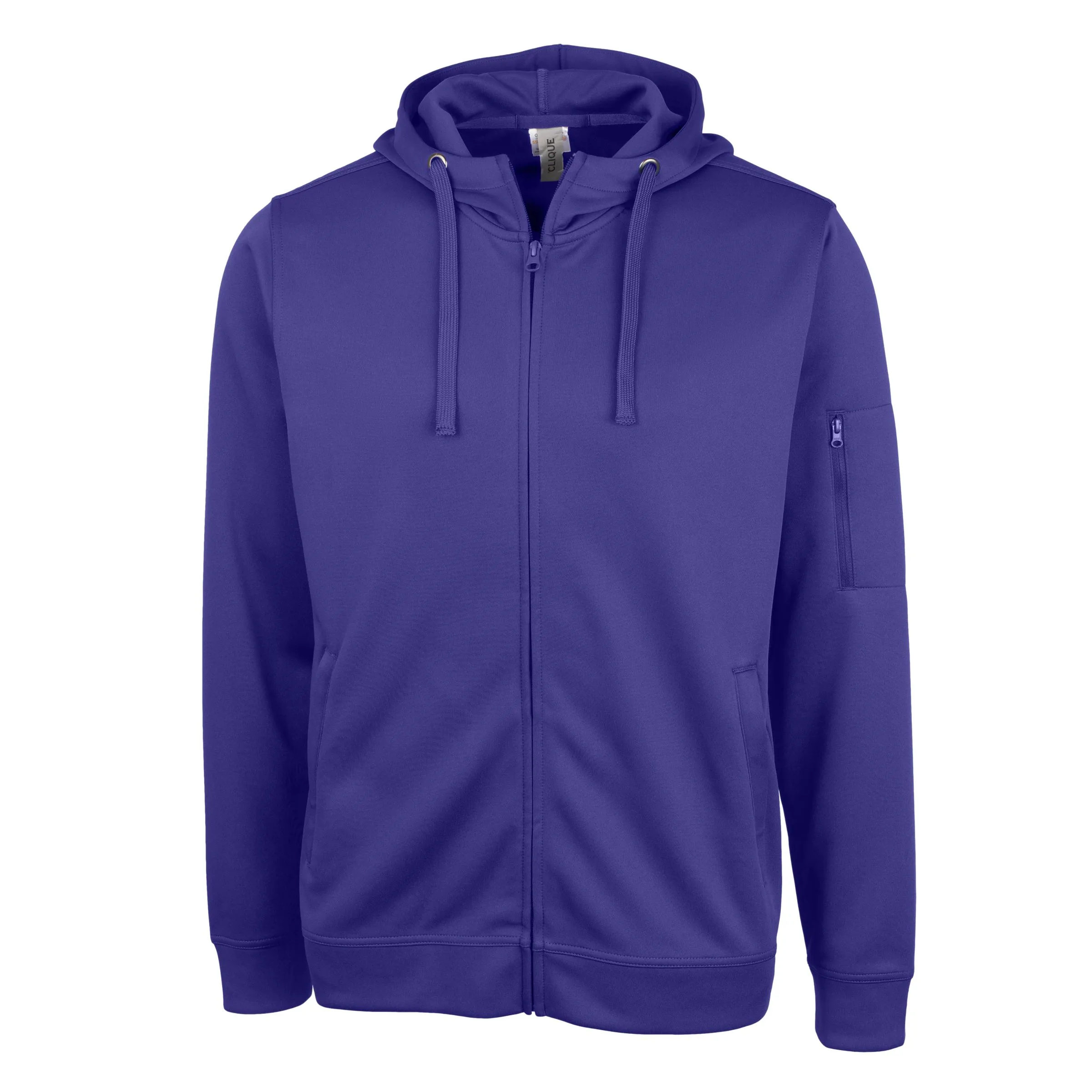 Clique Lift Eco Performance Full Zip Unisex Hoodie Sweatshirt view 3