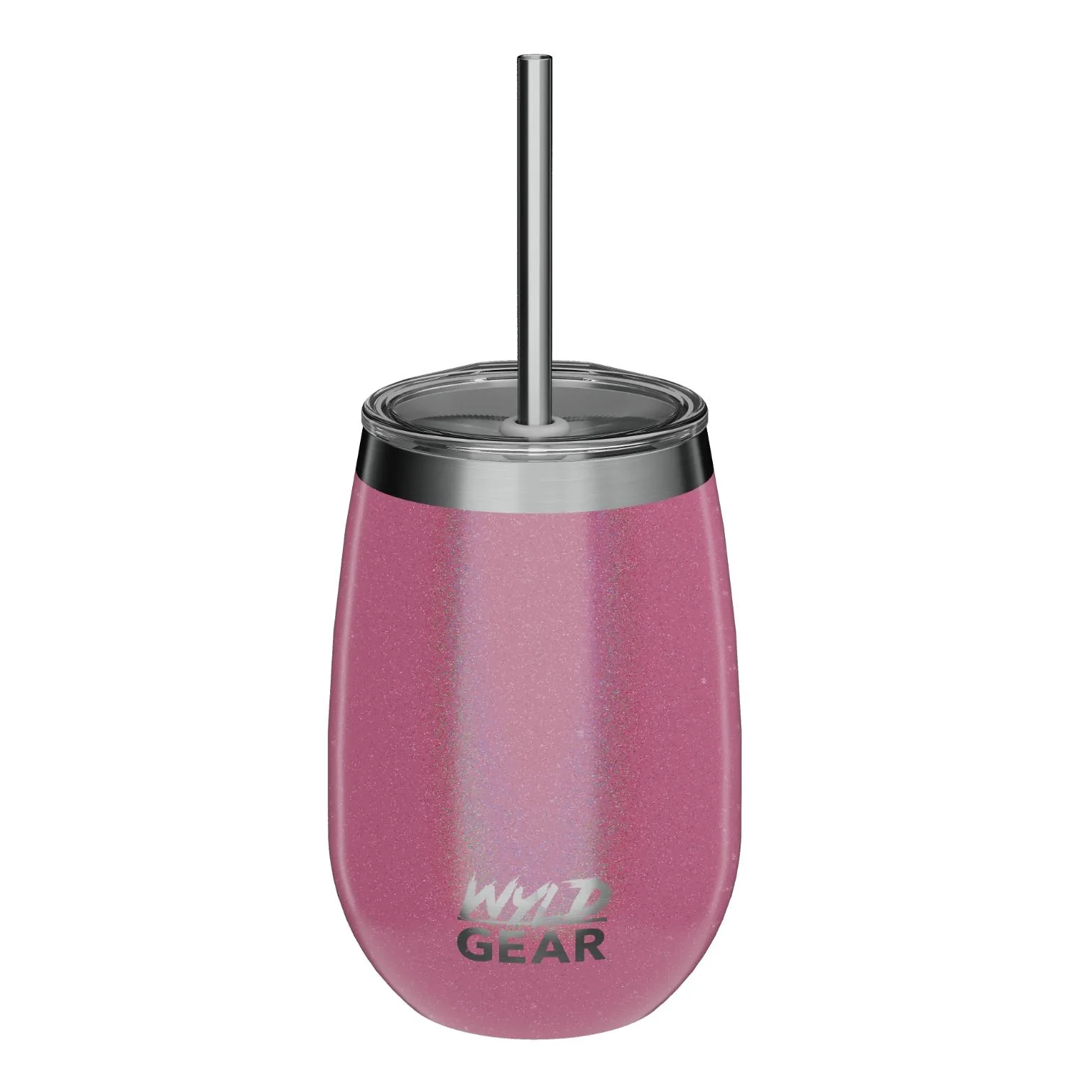 12 oz Wyld Gear® Stainless Steel Vacuum Insulated Wine Tumbler With lid view 4