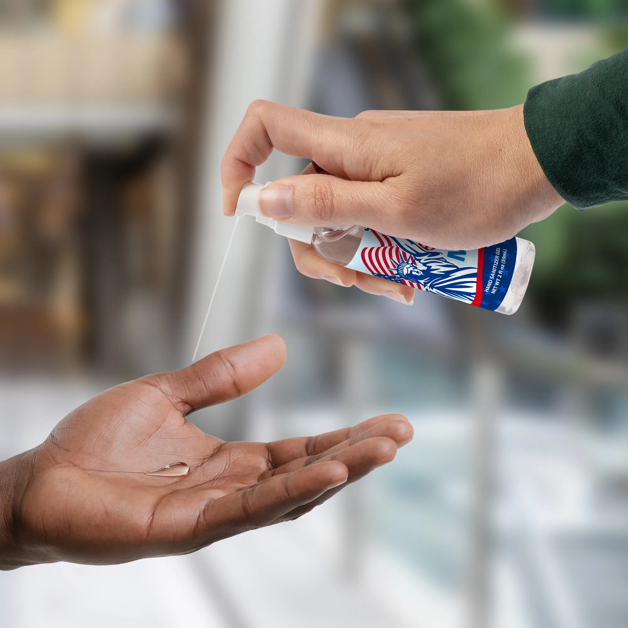 2 oz. Hand Sanitizer Gel with Pump Top view 6