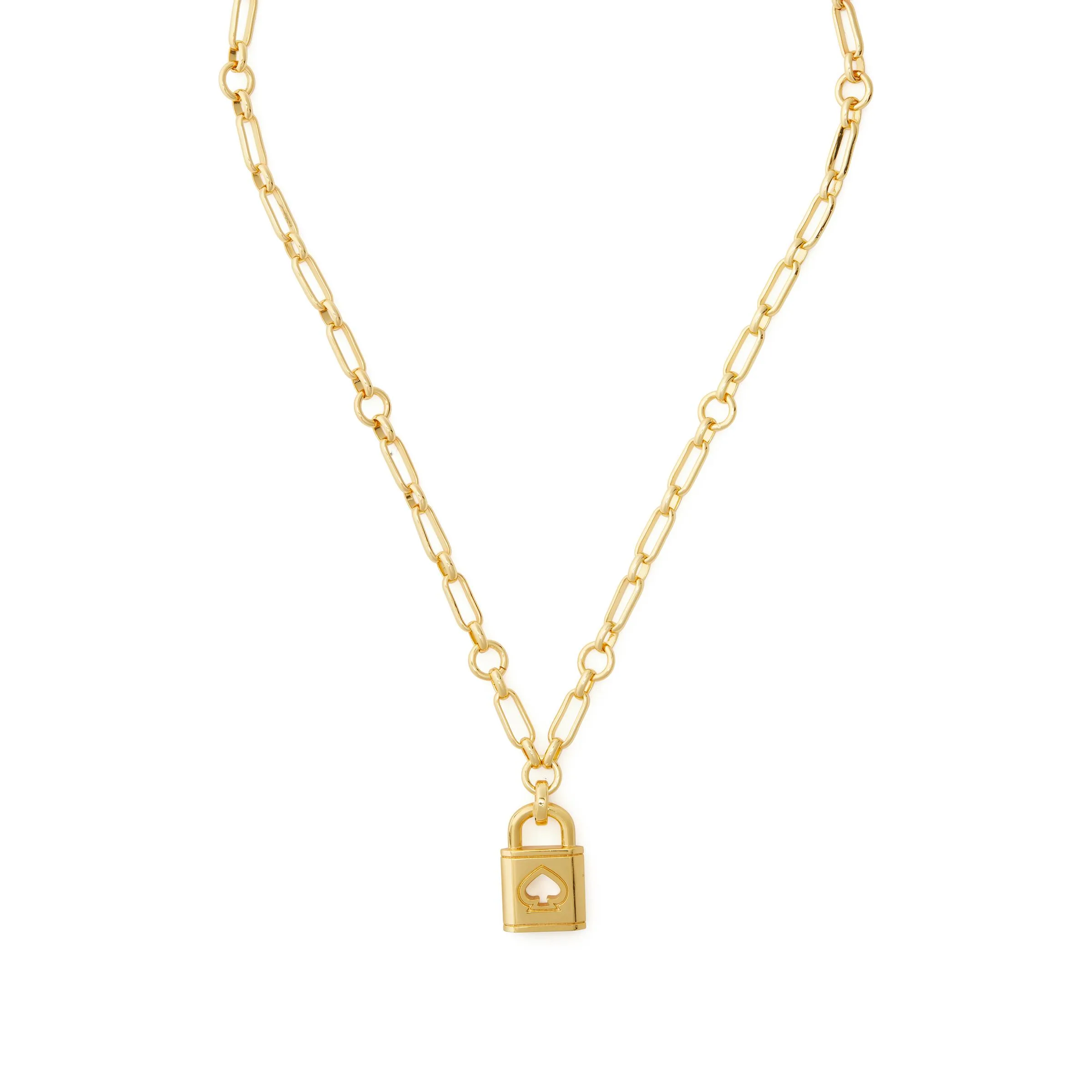 kate spade new york Lock And Spade Lock Pendant - Gold