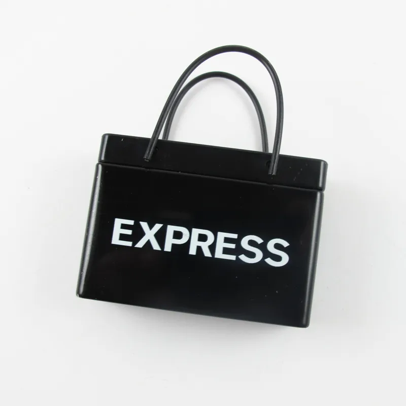 Black Shopping Bag Mint Tin