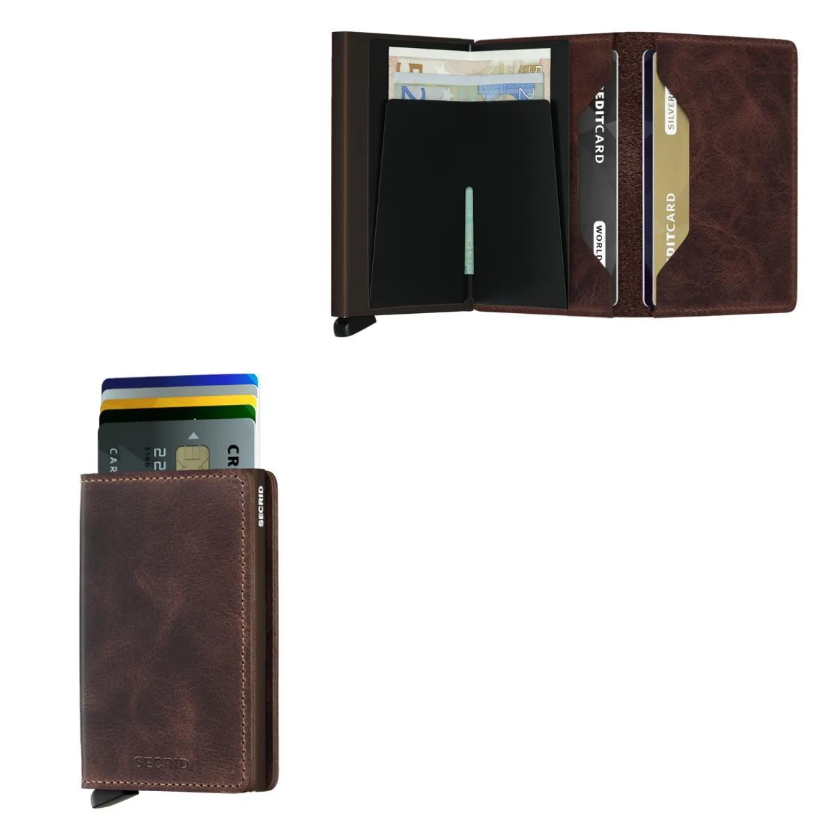 Secrid Slimwallet Vintage Leather - Chocolate