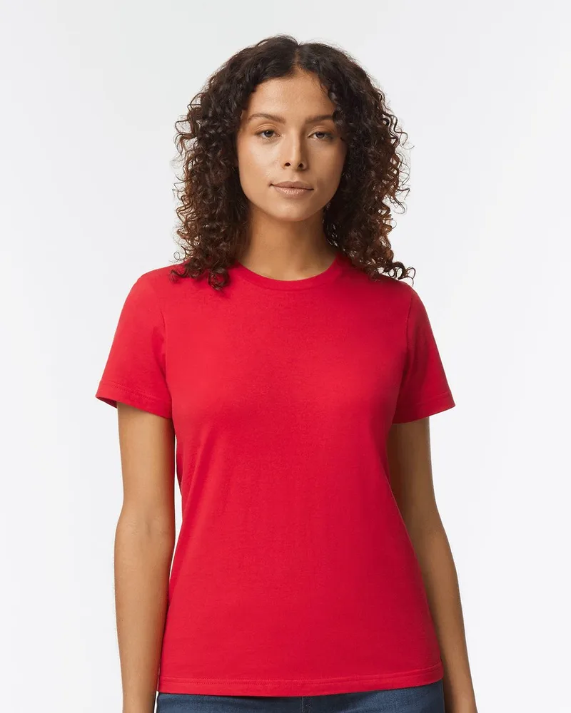 Gildan® Women's Softstyle® Midweight T-Shirt view 2