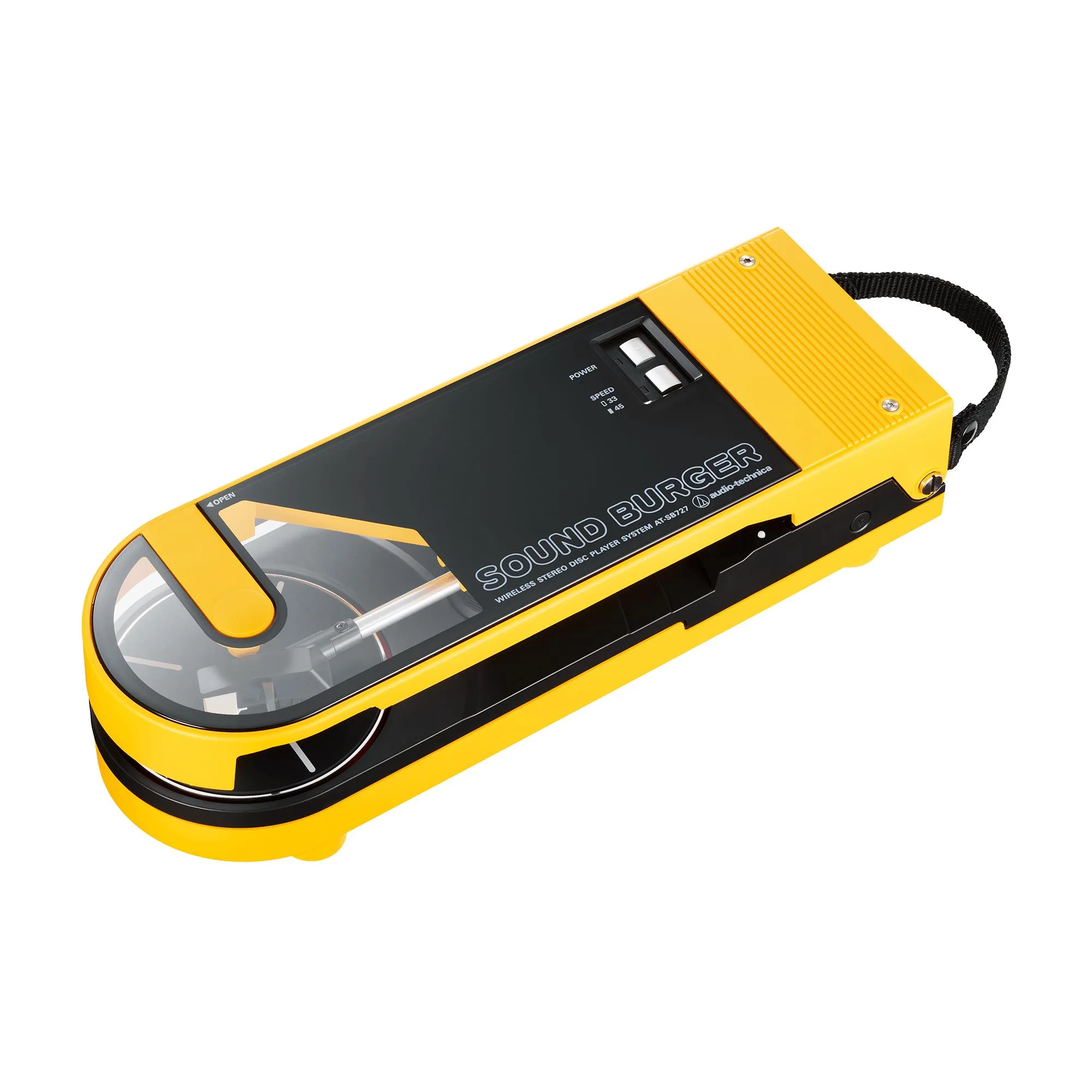 Audio-Technica Sound Burger Portable Bluetooth Turntable - Yellow