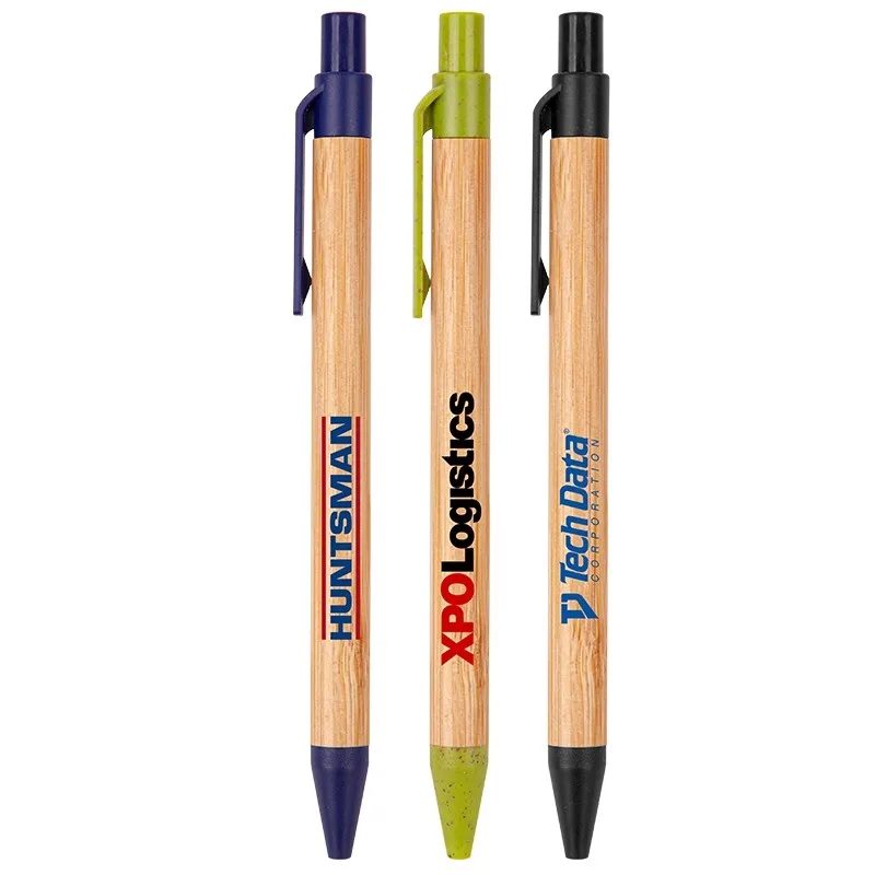 The Albury Bamboo Wheat Straw Click-Action Ballpoint Pen