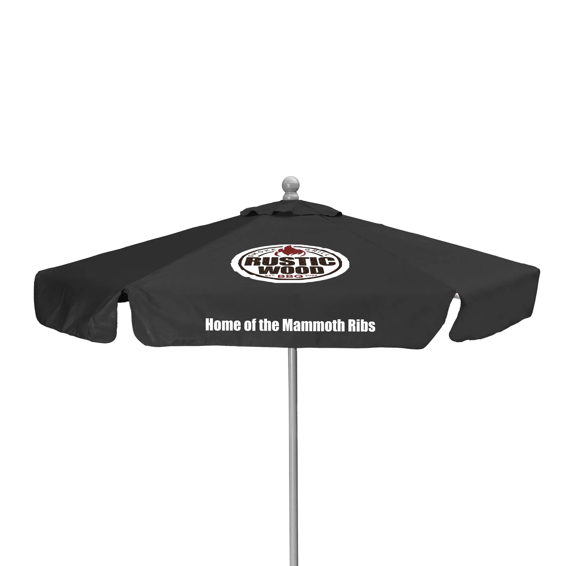 7' Deluxe Market Umbrella Kit With Valance (2 Imprints) view 6