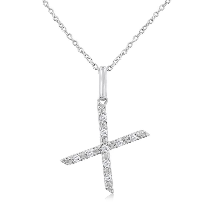Jilco Inc Initial Necklace-X
