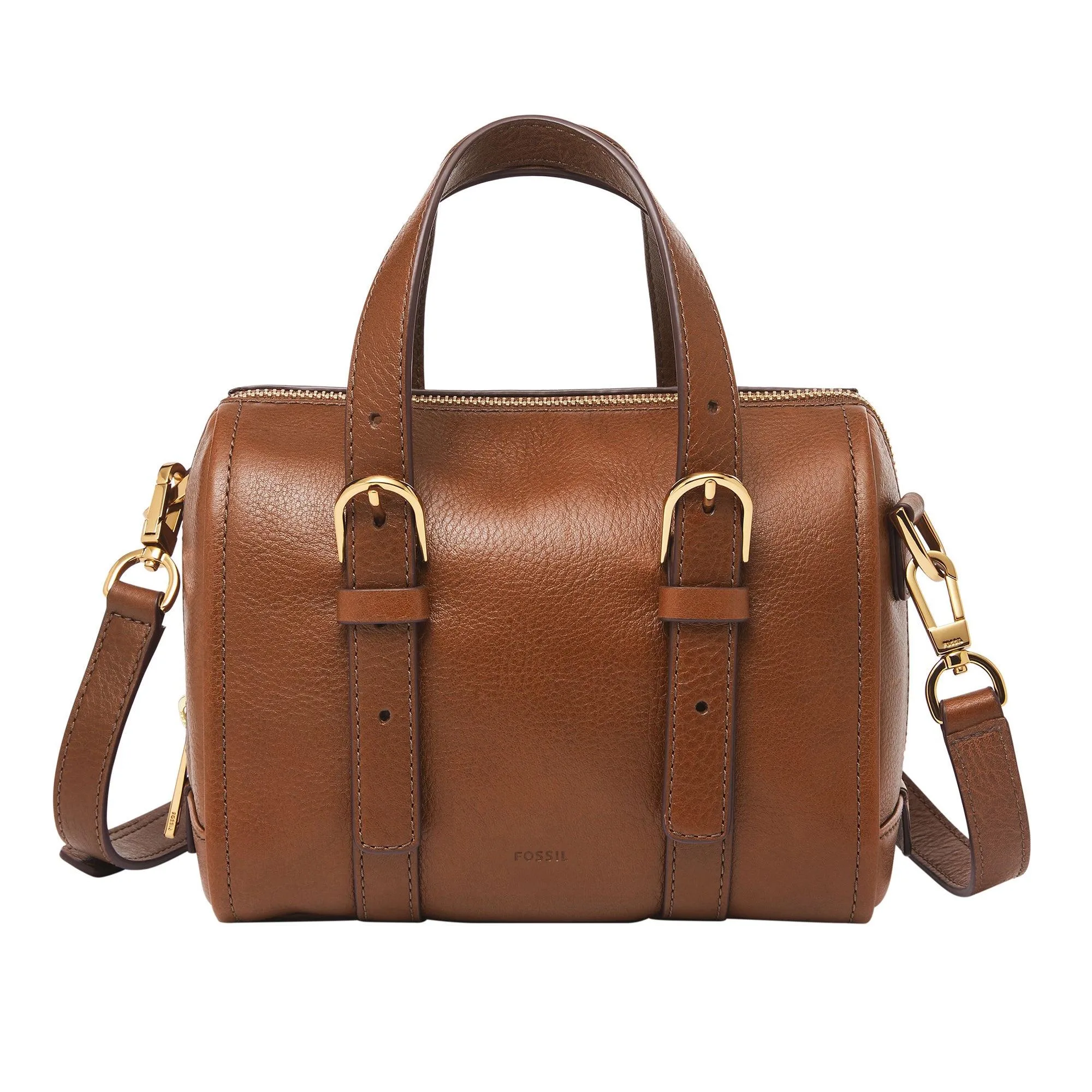 Fossil Carlie Litehide Mini Satchel Brown