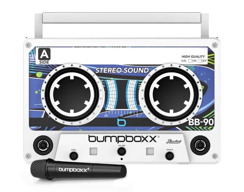 Bumpboxx Remixx Bluetooth Boombox Speaker White Frost