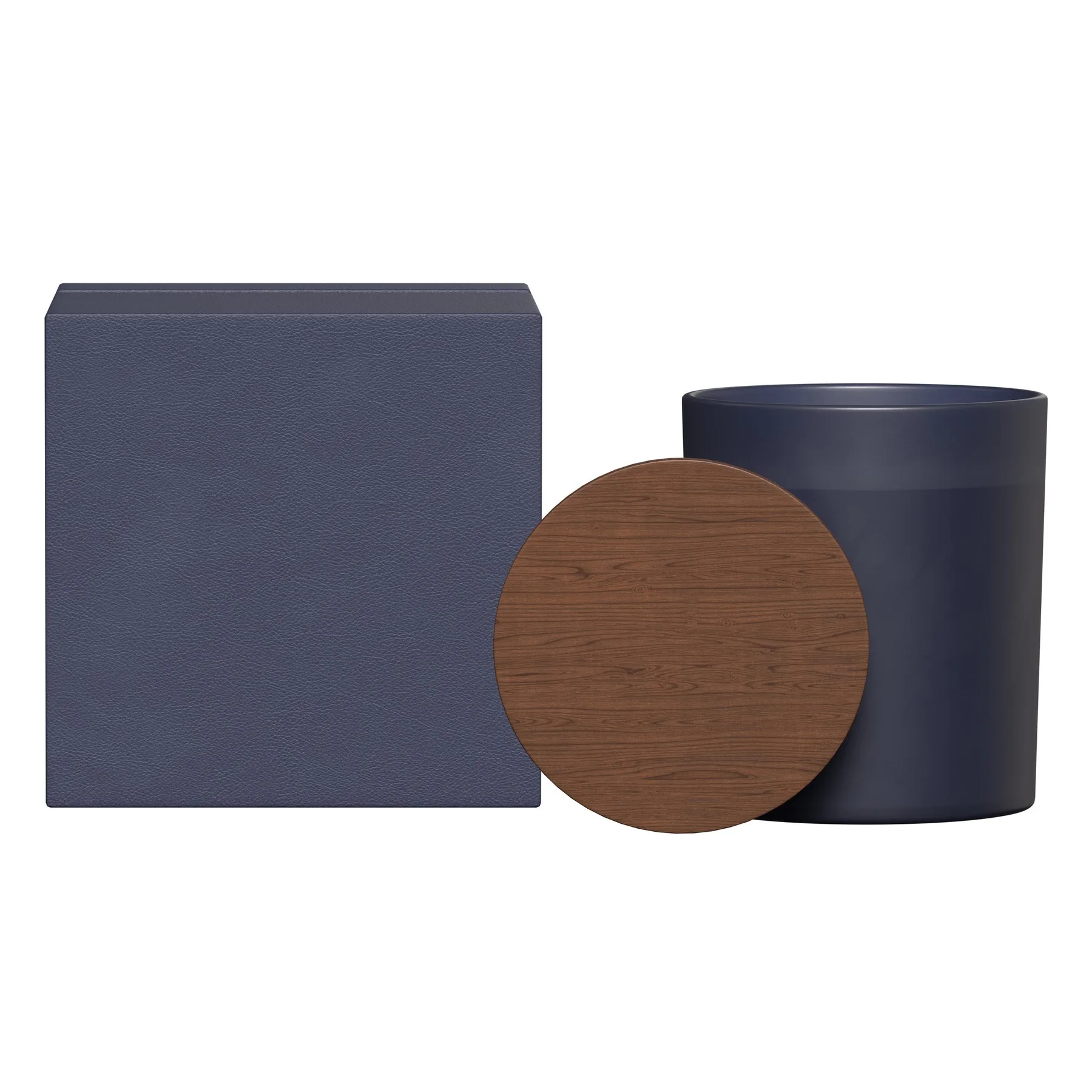 Summit Glass Candle With Acacia Wood Lid view 3