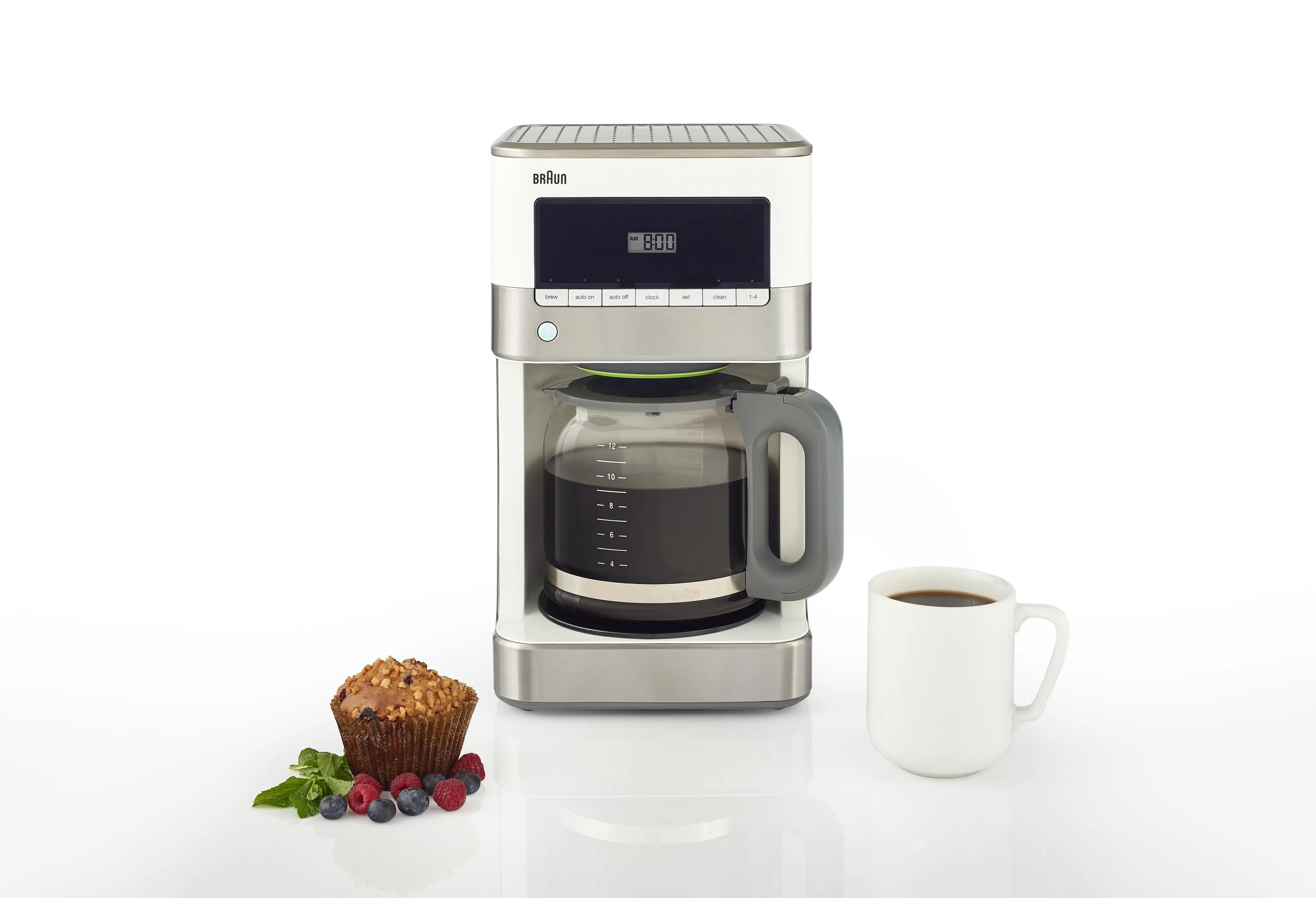 Braun Brewsense 12-Cup Drip Coffee Maker - Stainless Steel/White