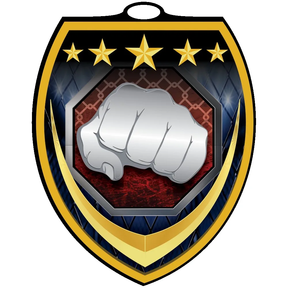 Vibraprint® Shield Martial Arts Medallion (3")
