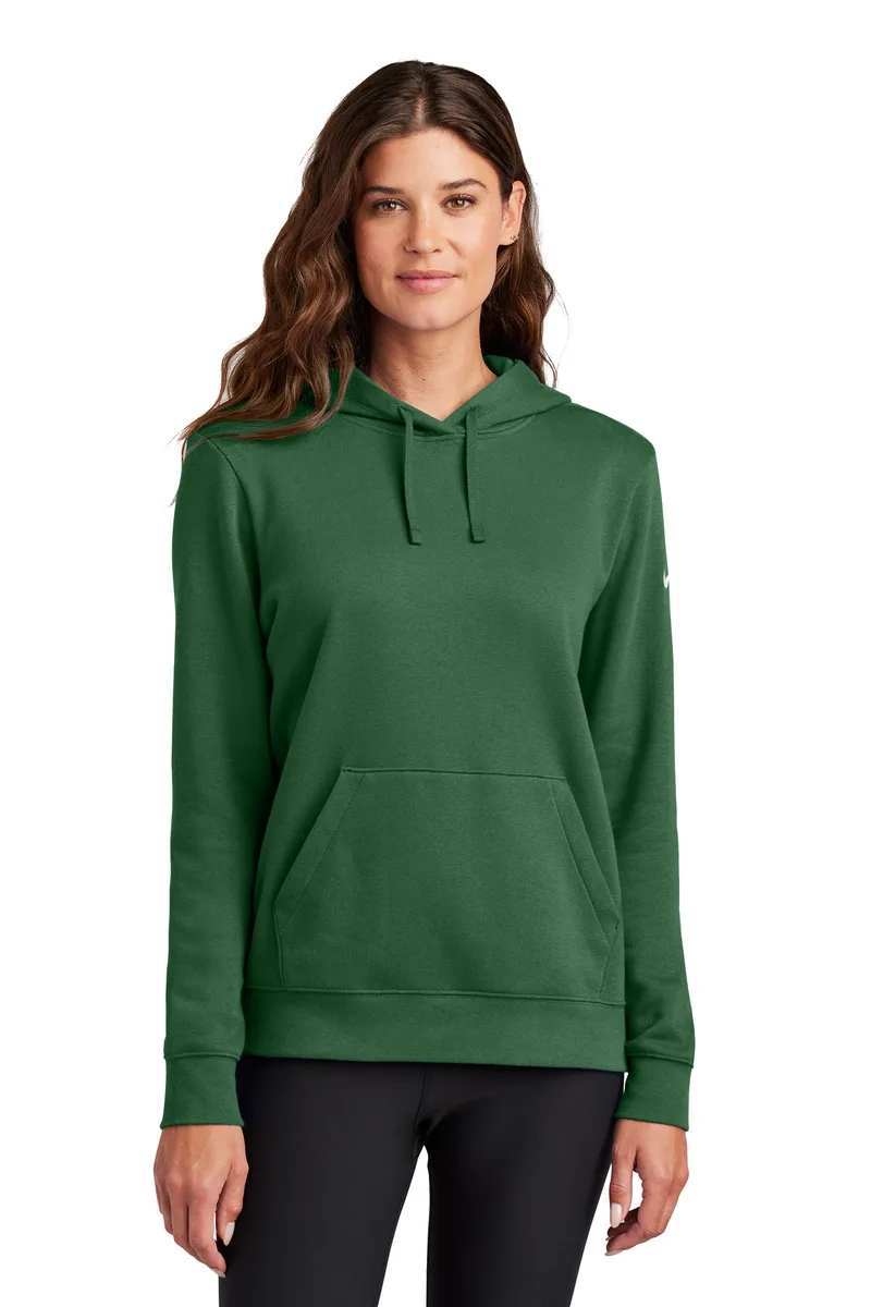 Nike Women's Club Fleece Sleeve Swoosh Pullover Hoodie view 4