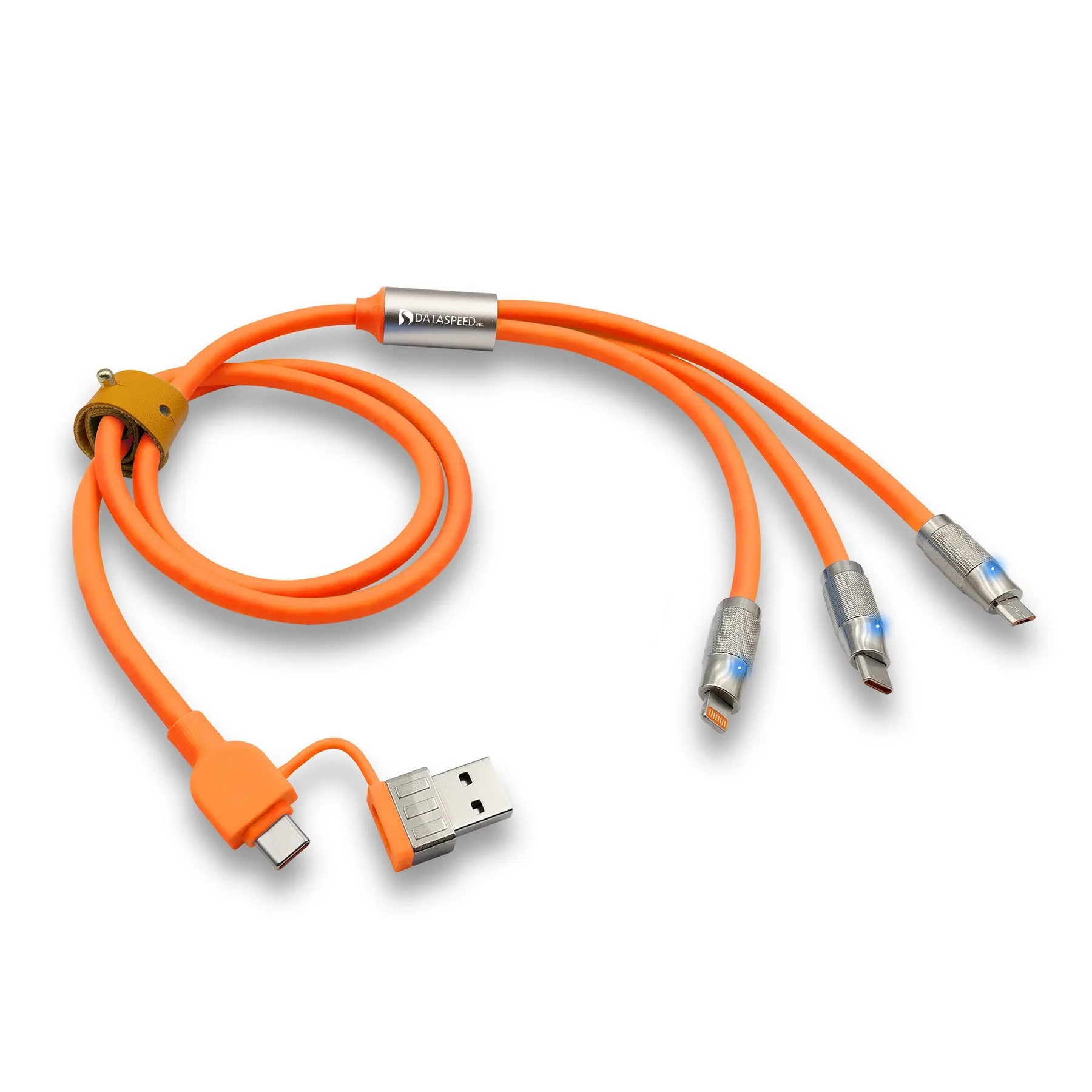 Heavy Duty Pro 5-in-1 USB cable with Interchangeable Charging Tips view 4