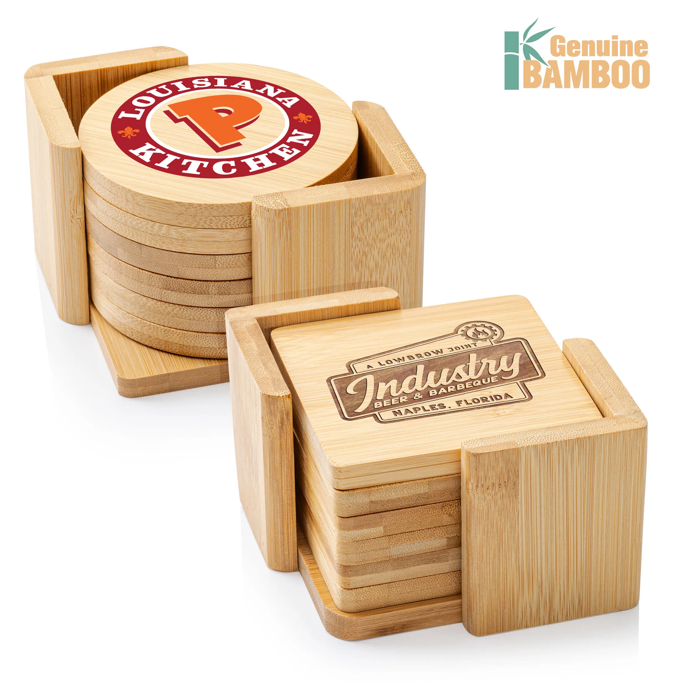 Bamboo Coasters Set