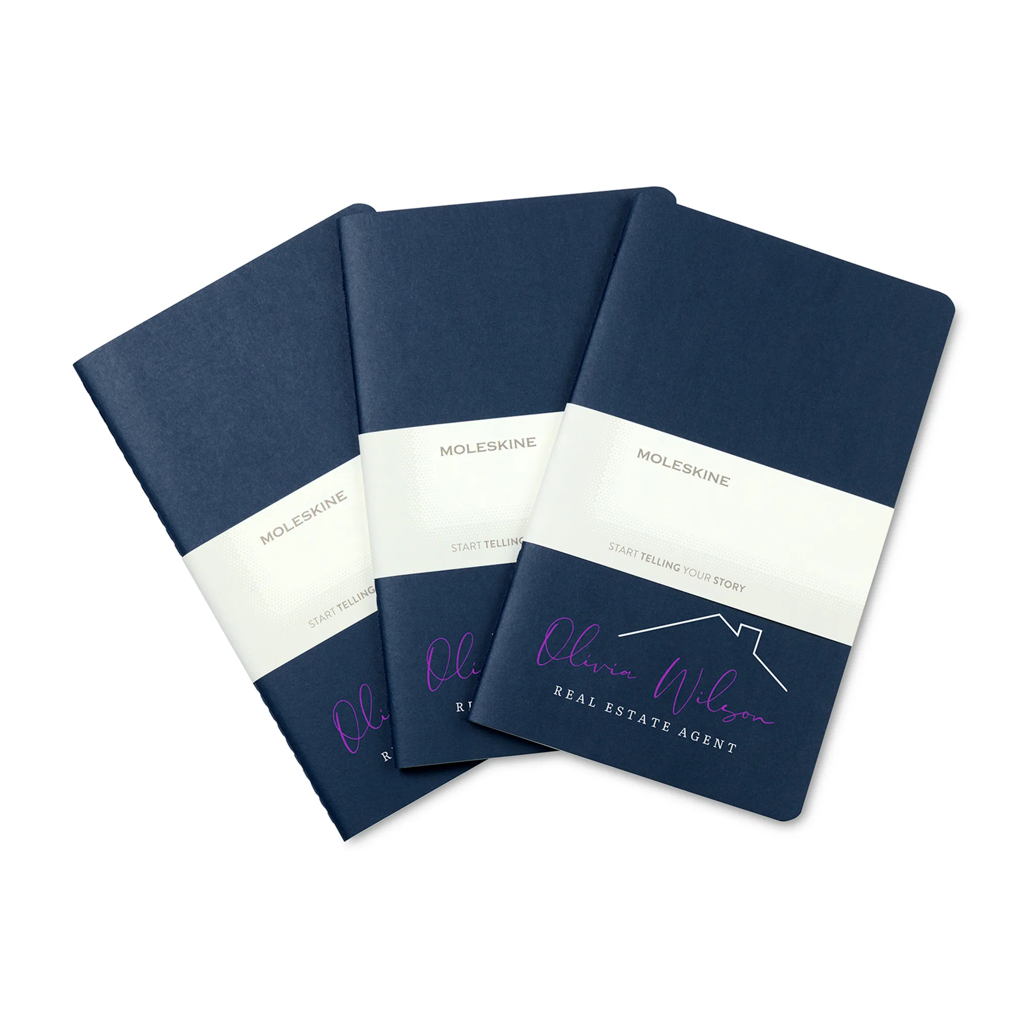 Moleskine® Large Cahier 3-Pack - Sapphire Blue