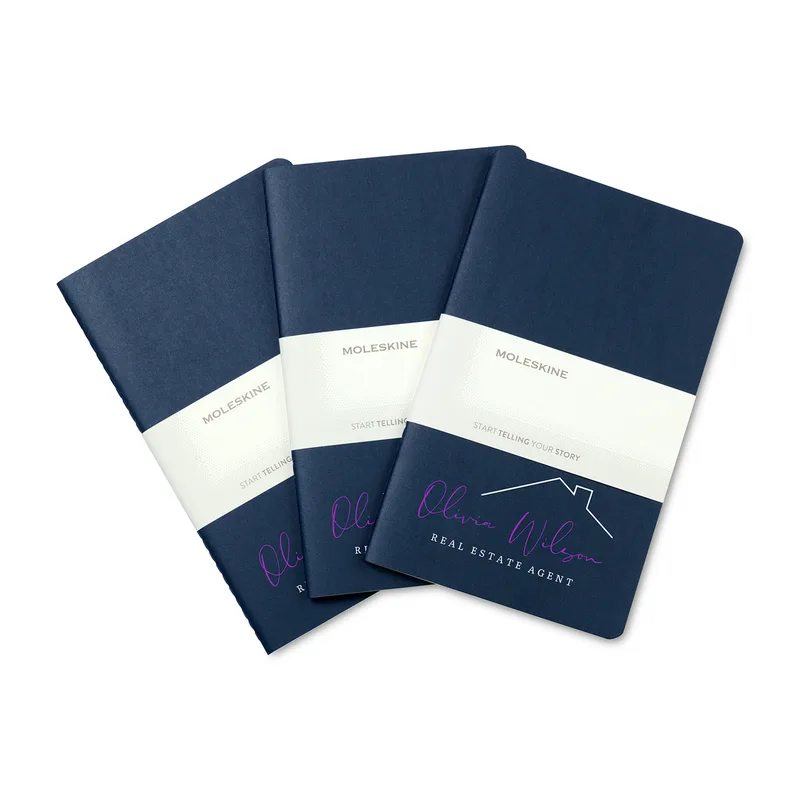 Moleskine® Large Cahier 3-Pack - Sapphire Blue