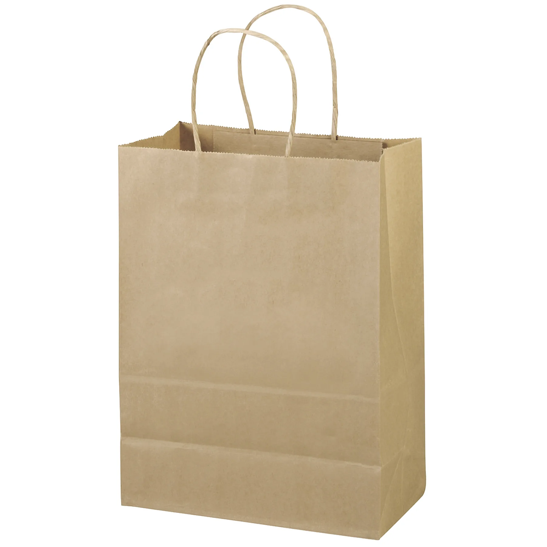 Eco Jenny - Kraft-Brown Shopper - Flexo Ink Print (10" x 5" x 13") view 2